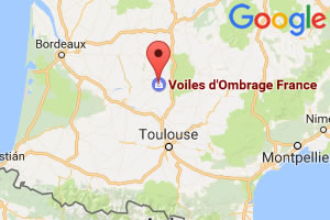 Voile d'Ombrage France - carte de localisation